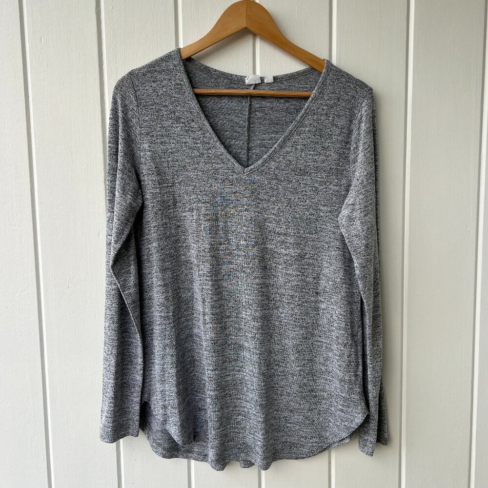 Gap Maternity Heather Gray Long Sleeve Shirt - size small